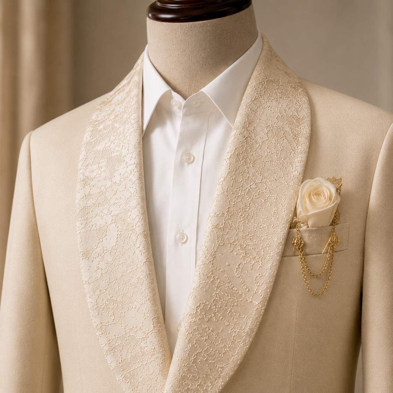 Avorio Tuxedo Blazer