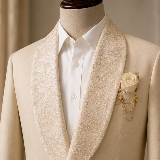 Avorio Tuxedo Blazer