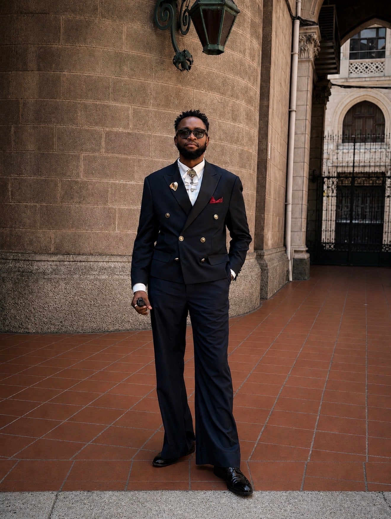 Azure Sovereign Tuxedo Jacket